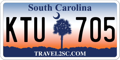 SC license plate KTU705
