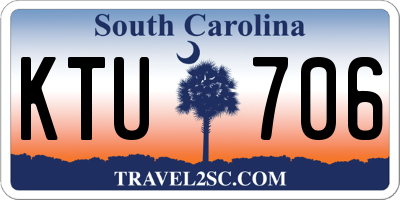 SC license plate KTU706
