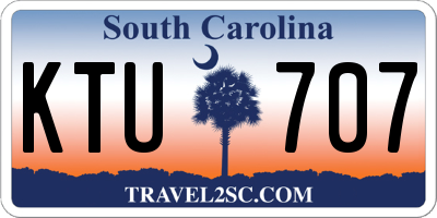 SC license plate KTU707