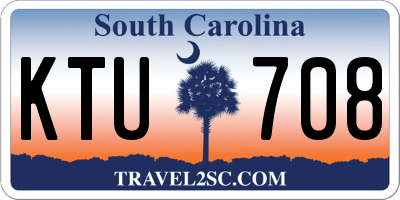 SC license plate KTU708