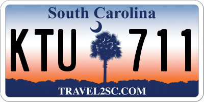 SC license plate KTU711