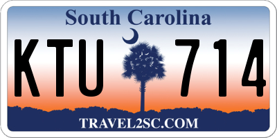 SC license plate KTU714