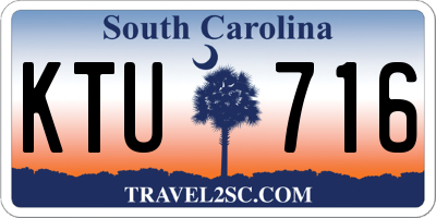 SC license plate KTU716