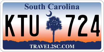 SC license plate KTU724