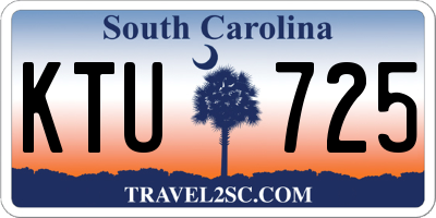 SC license plate KTU725