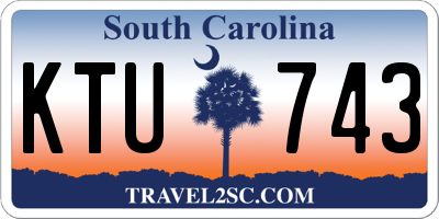 SC license plate KTU743