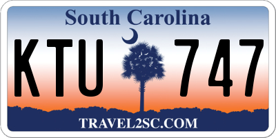 SC license plate KTU747