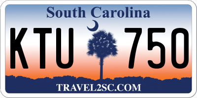 SC license plate KTU750