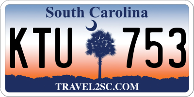 SC license plate KTU753