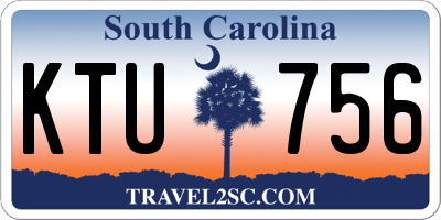 SC license plate KTU756
