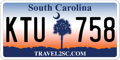SC license plate KTU758