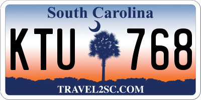 SC license plate KTU768