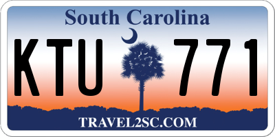 SC license plate KTU771