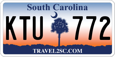 SC license plate KTU772