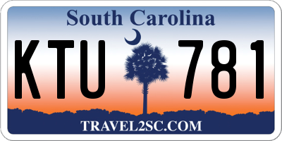 SC license plate KTU781