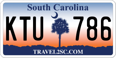 SC license plate KTU786