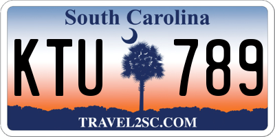 SC license plate KTU789