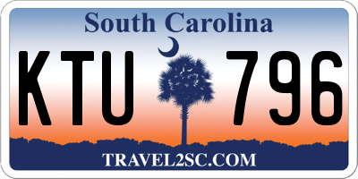 SC license plate KTU796