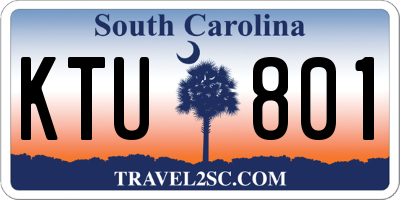SC license plate KTU801