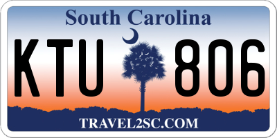 SC license plate KTU806