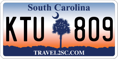 SC license plate KTU809