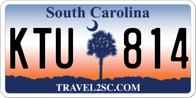 SC license plate KTU814