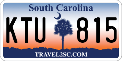 SC license plate KTU815