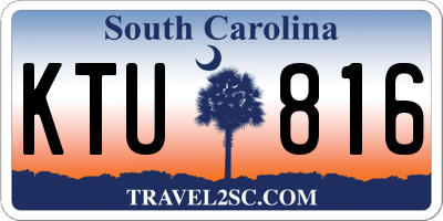 SC license plate KTU816