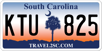 SC license plate KTU825