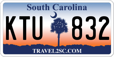SC license plate KTU832