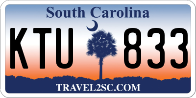 SC license plate KTU833
