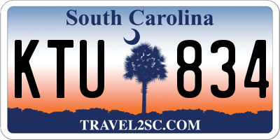 SC license plate KTU834