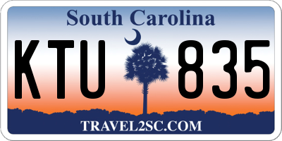 SC license plate KTU835