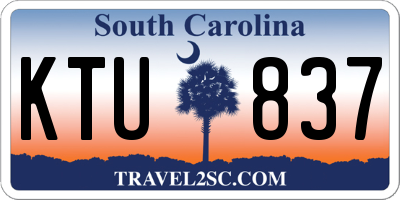 SC license plate KTU837