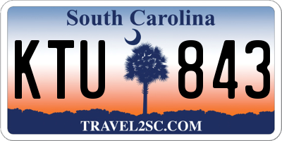 SC license plate KTU843