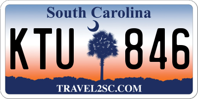SC license plate KTU846