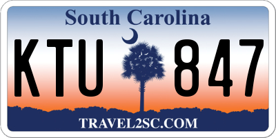 SC license plate KTU847