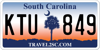 SC license plate KTU849