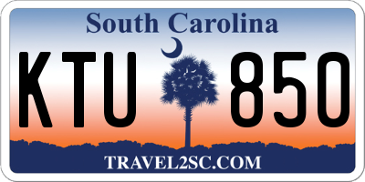 SC license plate KTU850