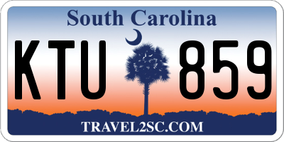SC license plate KTU859