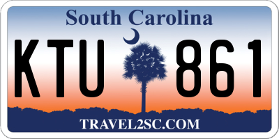 SC license plate KTU861