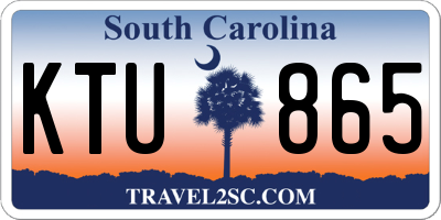 SC license plate KTU865