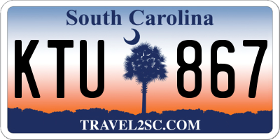 SC license plate KTU867