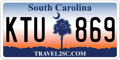 SC license plate KTU869