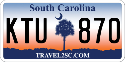 SC license plate KTU870