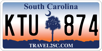 SC license plate KTU874