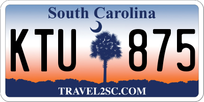 SC license plate KTU875