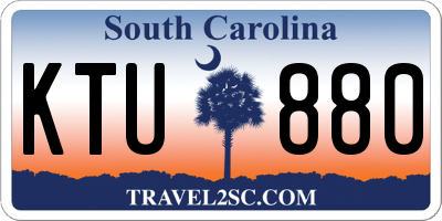 SC license plate KTU880