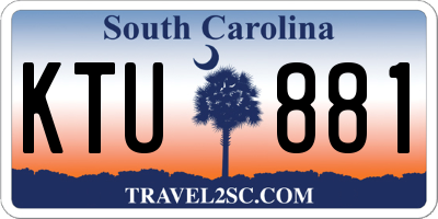 SC license plate KTU881