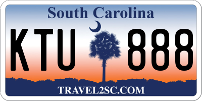 SC license plate KTU888